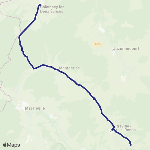 Fluo 52 Autreville-sur-la-Renne / Colombey map