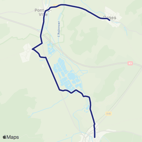 Fluo 52 Orges / Chateauvillain map