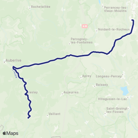 Fluo 52 Brennes / Langres map