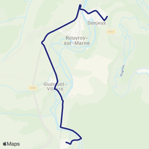 Fluo 52 Gudmont-Villiers / Donjeux map