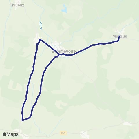 Fluo 52 Mertrud / Sommevoire / Doulevant map
