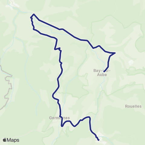 Fluo 52 Germaines / Auberive map