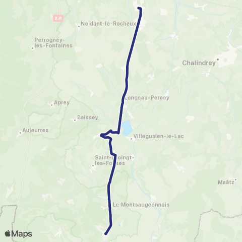 Fluo 52 Longeau / le Montsaugeonnais / Langres map