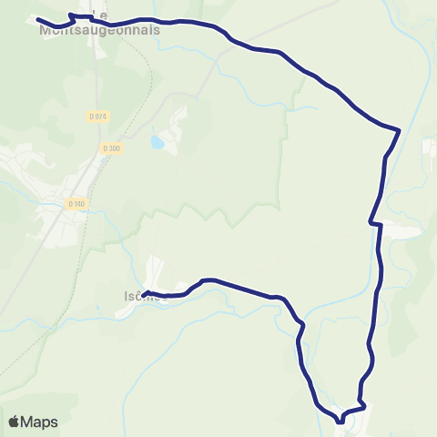 Fluo 52 Le Montsaugeonnais / Isomes map