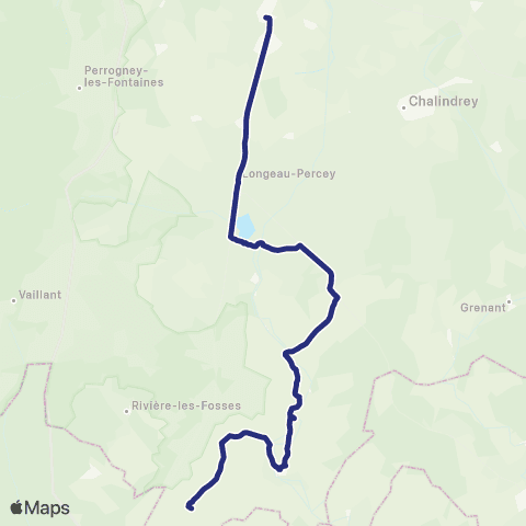 Fluo 52 Occey / Villegusien-le-Lac / Langres map