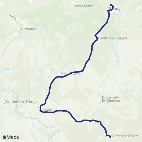 Fluo 52 Doulevant-le-Château / Wassy map
