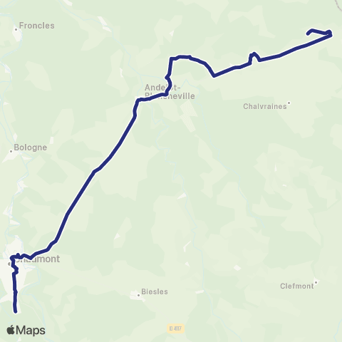 Fluo 52 Lafauche / Chaumont map