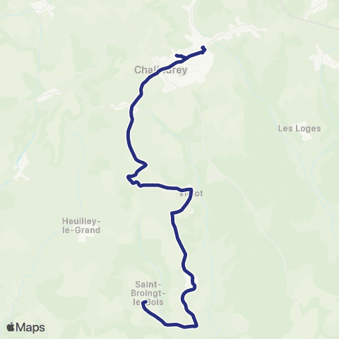Fluo 52 Grandchamp / Chalindrey map
