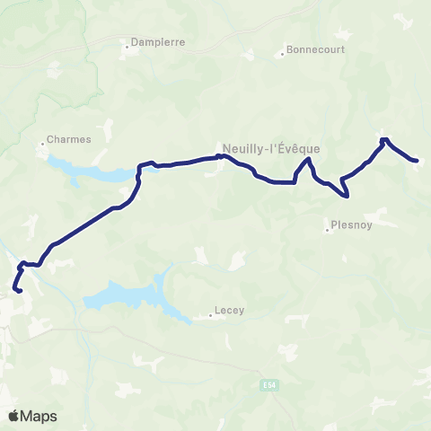Fluo 52 Celles-en-Bassigny / Langres map