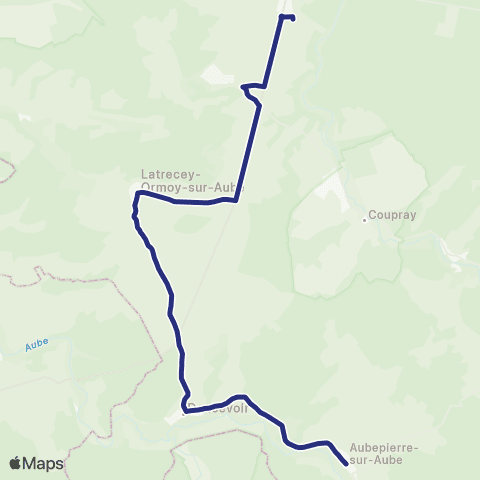 Fluo 52 Aubepierre-S-Aube / Chateauvillain Travaux map