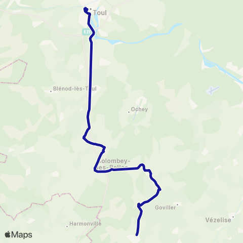 Fluo 54 Favières / Colombey / Toul map