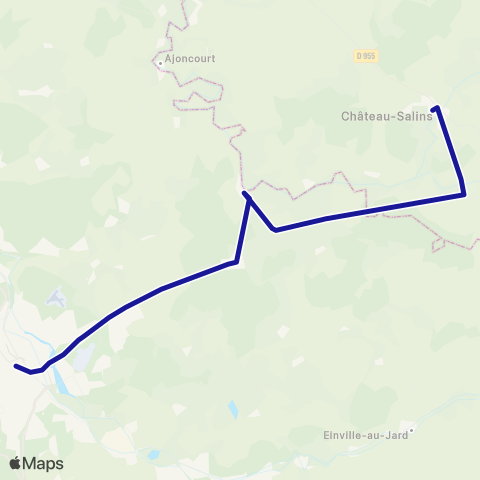 Fluo 54 Château-Salins / Nancy map