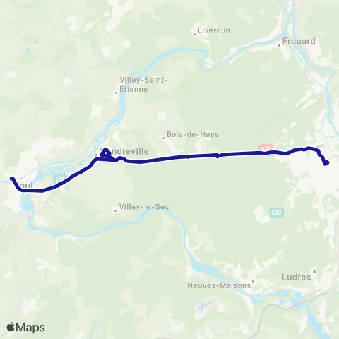 Fluo 54 Toul / Nancy map