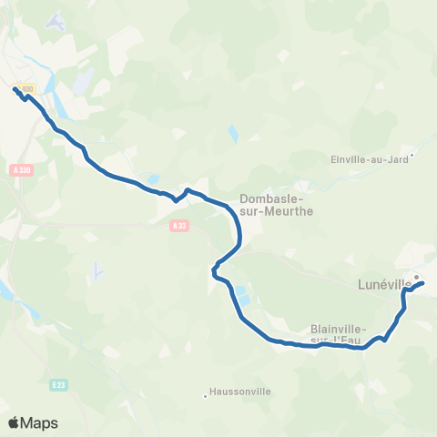 Fluo 54 Lunéville / Nancy map