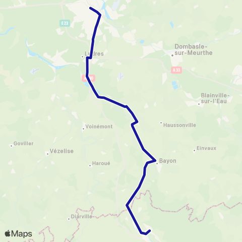 Fluo 54 Charmes / Nancy map