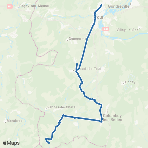 Fluo 54 Toul map