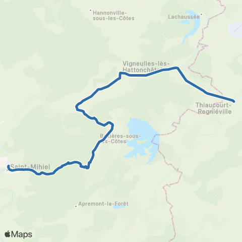 Fluo 55 - TAD Thiaucourt - St Mihiel map