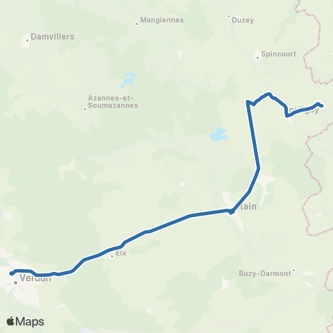 Fluo 55 - TAD Bouligny - Verdun map