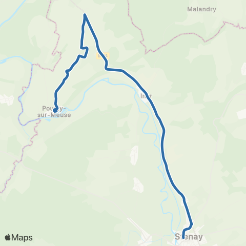 Fluo 55 Moulins-St-Hubert / Stenay map