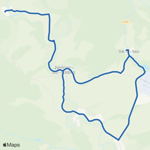 Fluo 55 Iré-le-Sec / Juvigny-sur-Loison map