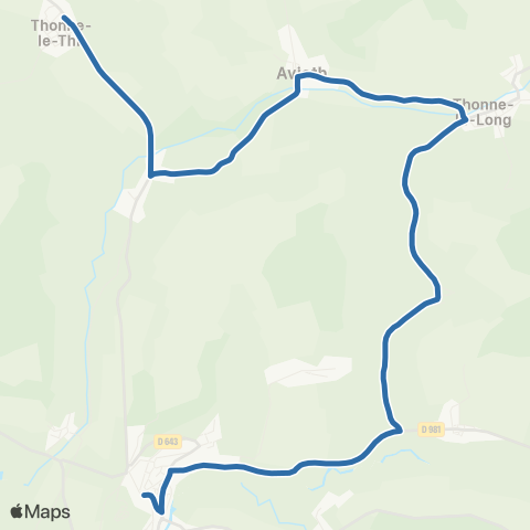 Fluo 55 Thonne-le-Thil / Montmedy map