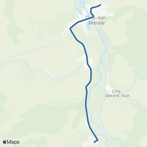 Fluo 55 Brieulles-sur-Meuse / Dun-sur-Meuse map
