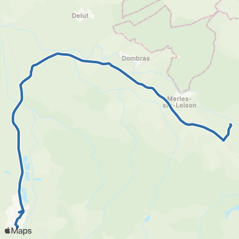 Fluo 55 Villers / Damvillers map