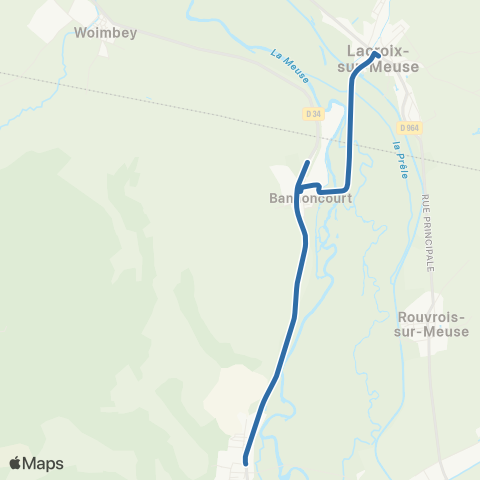 Fluo 55 Dompcevrin / Lacroix-sur-Meuse map