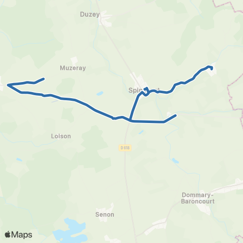 Fluo 55 Muzeray / Spincourt map