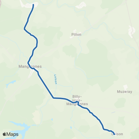 Fluo 55 Loison / St-Laurent-sur-Othain map