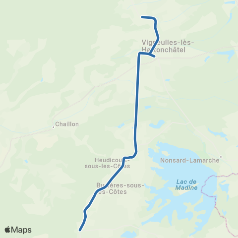 Fluo 55 Buxieres-ss-les-Côtes / Vigneulles map