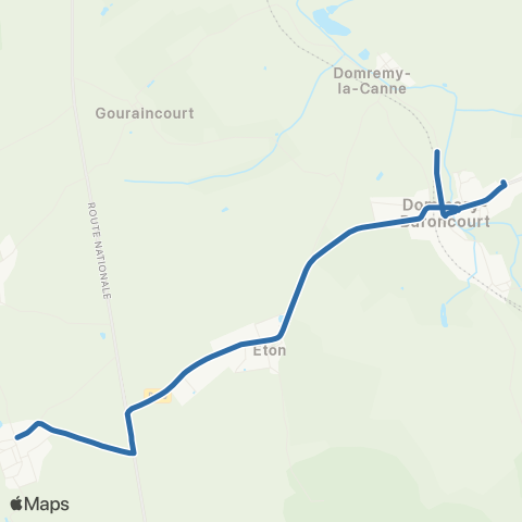 Fluo 55 Amel-sur-l-Étang / Dommary-Baroncourt map