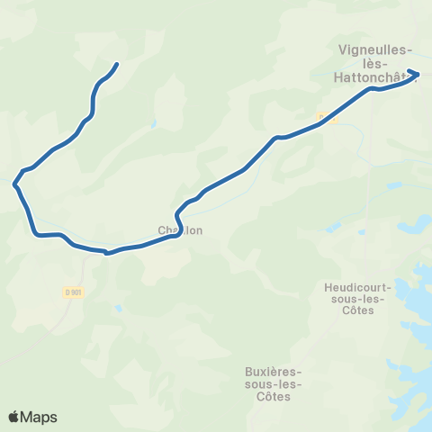 Fluo 55 Lamorville / Vigneulles-les-Hattonchatel map