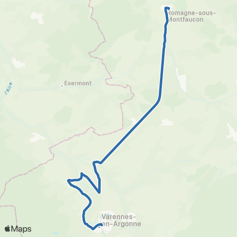 Fluo 55 Gesnes-en-Argonne / Varennes-en-Argonne map