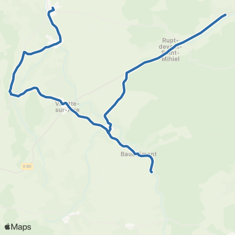 Fluo 55 Fresnes-au-Mont / Pierrefitte-sur-Aire map