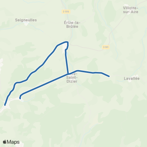 Fluo 55 Rumont / Naives-Rosières map