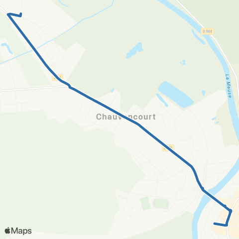 Fluo 55 Chauvoncourt / St-Mihiel map