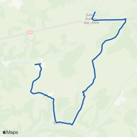 Fluo 55 Chanteraine / St-Aubin-sur-Aire map