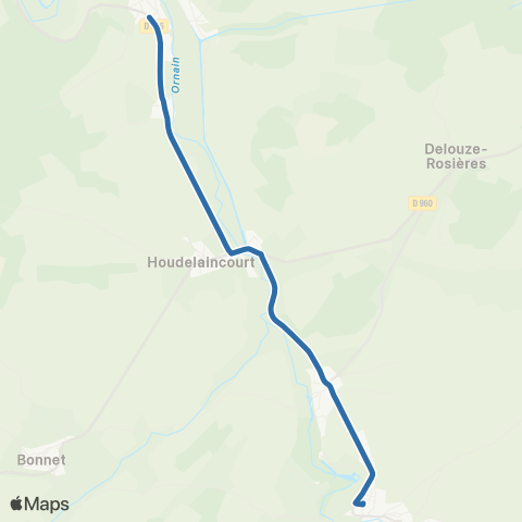 Fluo 55 Demange-Baudignecourt / Gondrecourt map