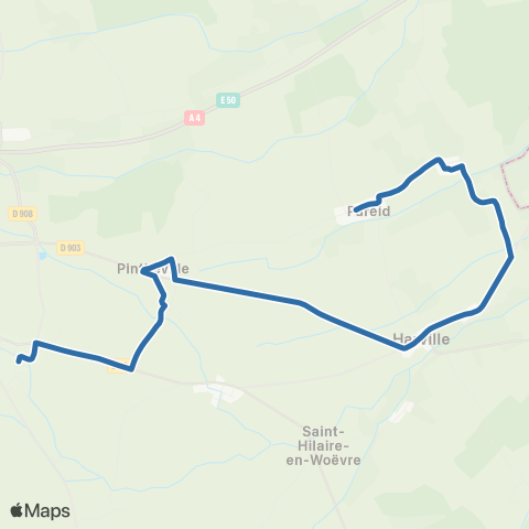 Fluo 55 Pareid / Fresnes-en-Woëvre map