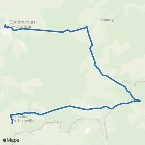 Fluo 55 Amanty / Gondrecourt-le-Château map