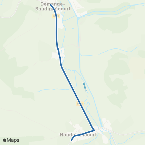 Fluo 55 Demange-Baudignecourt / Houdelaincourt map