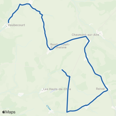 Fluo 55 Érize-la-Petite / Vaubecourt map