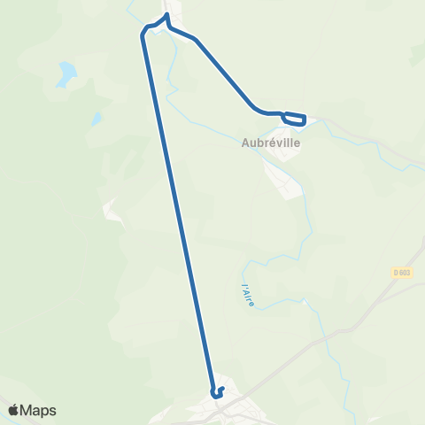 Fluo 55 Aubreville / Clermont-en-Argonne map