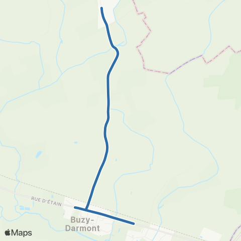 Fluo 55 Lanheres / Buzy-Darmont map