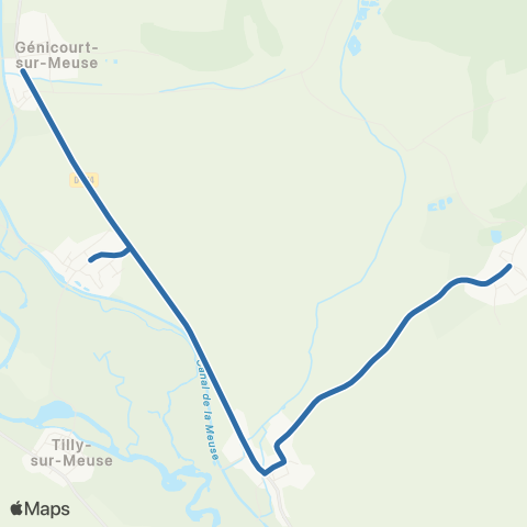 Fluo 55 Ranzieres / Genicourt-sur-Meuse map