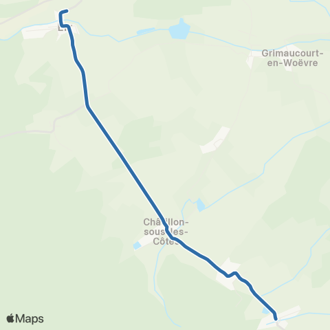 Fluo 55 Ronvaux / Eix map