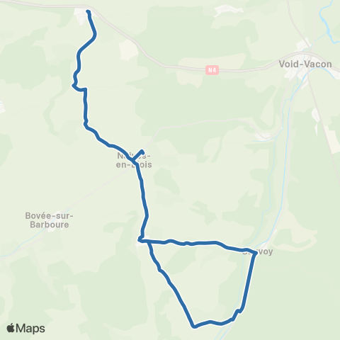 Fluo 55 Menil-la-Horgne / Naives-en-Blois map