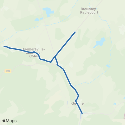 Fluo 55 Girauvoisin / Geville map