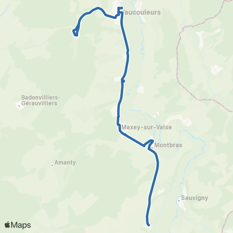 Fluo 55 Goussaincourt / Vaucouleurs map